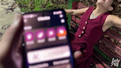 Cover for 'She Goes Out On The Street Without Panties To Have An Orgasm In The Square And Then Has Sex All Wet.'